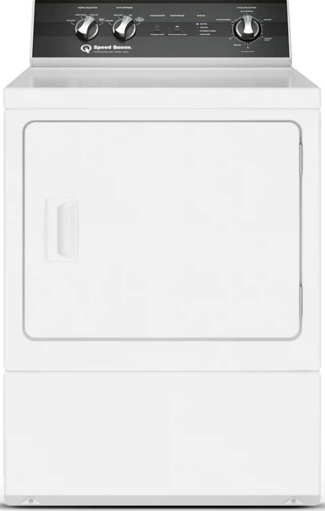 Speed Queen® DR3 7 Cu. Ft. White Electric Dryer-0