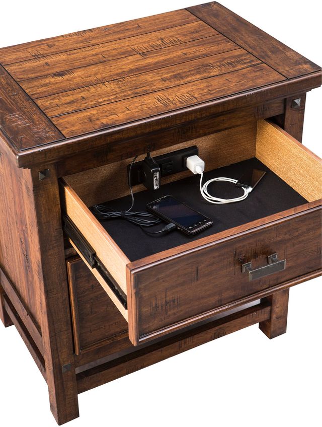 Intercon Wolf Creek Vintage Acacia 17" Nightstand-4