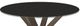 Amisco Customizable Asterisk Black Glass Round Table with Metal Starburst Stand-1