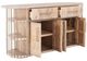 International Furniture Direct Balam Stained White Kitchen Island-3