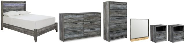 Signature Design by Ashley® Baystorm 6-Piece Gray Full Panel Bed Set-0
