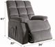 ACME Furniture Ipomoea Gray Recliner with Power Lift and Massage-2