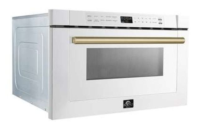 FORNO® Capoliveri Espresso 1.2 Cu. Ft. White Built In Microwave Drawer-3