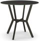 Amisco Customizable Norcross 36" Italian Porcelain Round Counter Height Table with Black Marble Finish-0