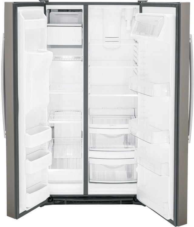 GE® 36" 25.3 Cu. Ft. Slate Side-by-Side Refrigerator-1