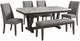 Elements International Everdeen 6-Piece Gray/White Dining Set-0