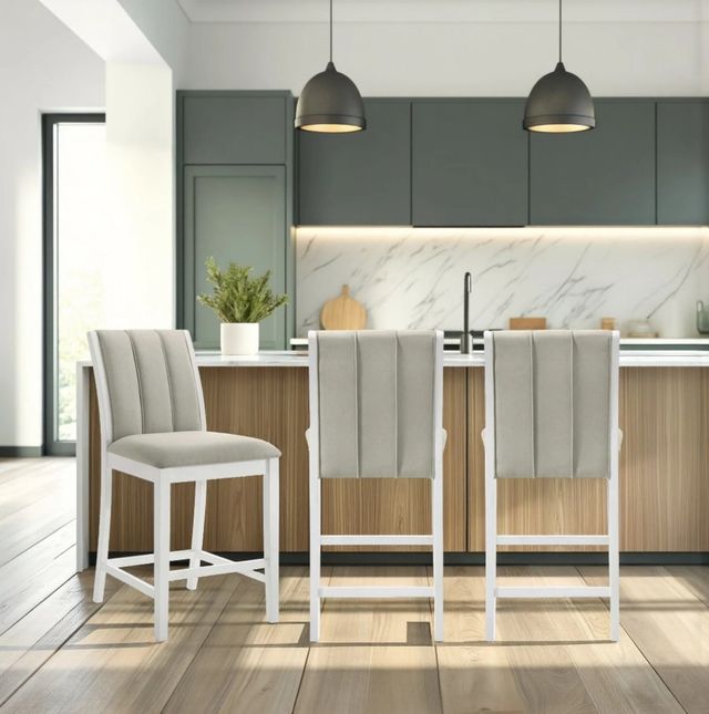 Armen Living Nolan 3-Piece Matte White/Misty Fog Counter Stool Set-4