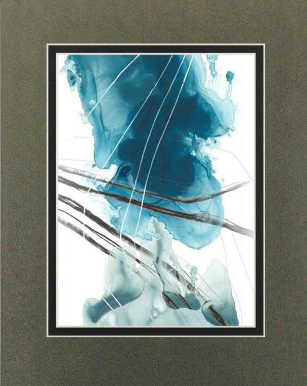 Classy Living June Erica Vess Bella Indigo II Wall Art-1