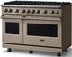 Viking® 5 Series 48" Nantucket Pro Style Gas (LP) Range with Brushed Brass Trim-2