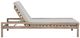 Linon Svana Beige/Natural Fabric/Wood Outdoor Chaise Lounger-4
