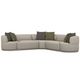 Emerald Home Delphine Beige 3pc Swivel Sectional -1