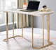 Furniture of America® Delphine Gold/White Desk-1