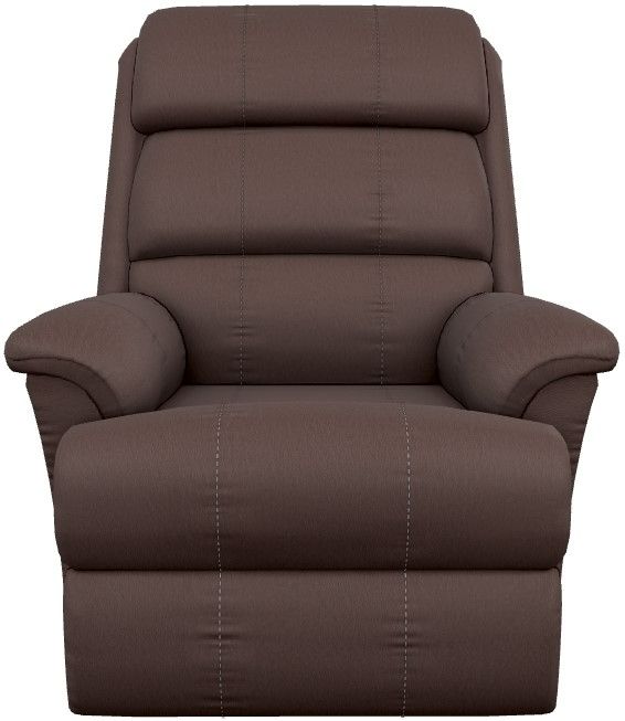 La-Z-Boy® Astor Chestnut Leather Power Rocking Recliner with Headrest and Lumbar-1