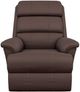 La-Z-Boy® Astor Chestnut Leather Power Rocking Recliner with Headrest and Lumbar-1