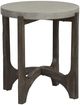 Liberty Furniture Cascade Gray End Table with Wirebrush Rustic Brown Base-0