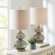 Olliix by 510 Design Gray Set of 2 Ellipse Table Lamps-5