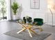 Meridian Furniture Gianna Green/Gold Velvet Dining Chair-4