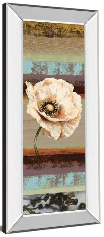 Classy Art Elemental Poppy Il by Selina Werbelow Mirror Framed Wall Art-1
