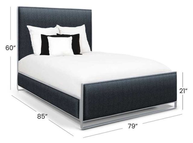 Wesley Allen Customizable Fenton King Upholstered Panel Bed-2