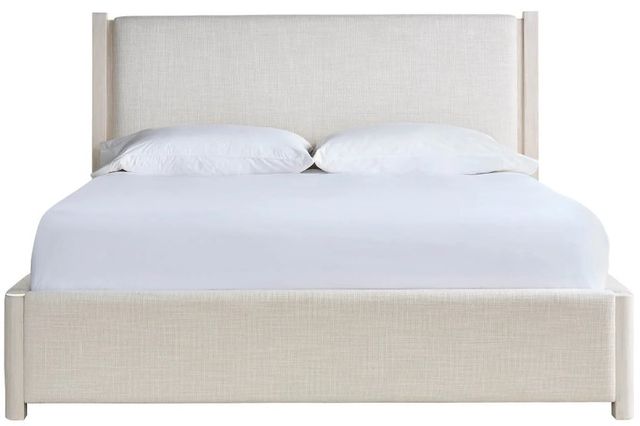 Universal Explore Home™ Dwell Asbury Oatmeal/River Rock Upholstered Queen Panel Bed-1