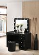 Crown Mark Morgan Black Swivel Stool-1