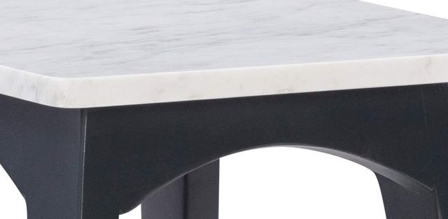Powell® Rainier Quincey Grey Wash Side Table-1