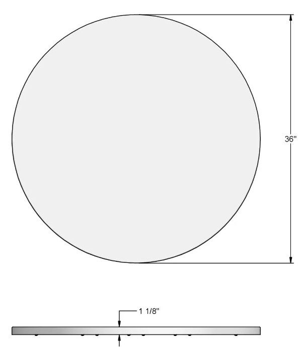 Amisco Customizable Kai Round Counter Dining Table-2