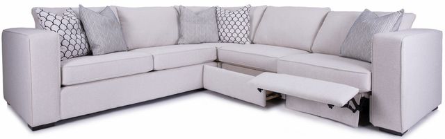 Decor-Rest® Furniture LTD 2900 3 Piece White Power Sectional-0