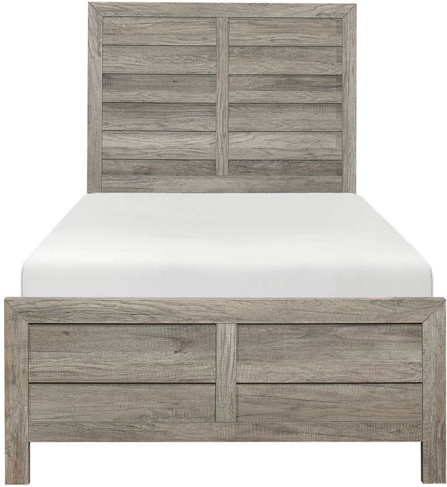Homelegance® Mandan Gray Twin Youth Panel Bed-2