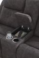 Benchcraft® Brysonview Charcoal Double Manual Reclining Loveseat with Console-3