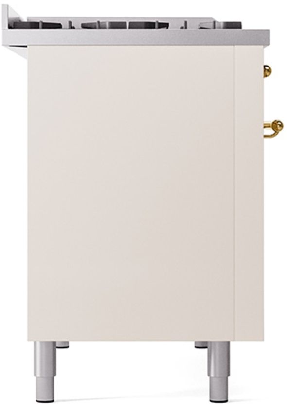 Ilve® Nostalgie II Series 48" Antique White Pro Style Dual Fuel Range-3