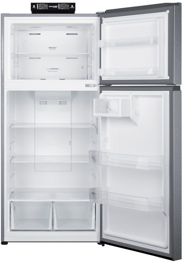Summit® 30" 18 Cu. Ft. Stainless Steel Counter Depth Top Freezer Refrigerator-1