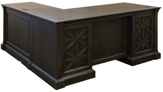 Martin Furniture Kingston Dark Chocolate L-Desk-1