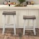 Furniture of America® Biasca 2-Piece Gray/White Bar Stool Set-3