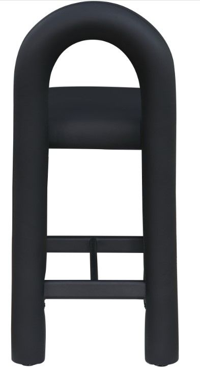 Meridian Furniture Amari Black Vegan Leather Upholstered Counter Stool-3