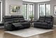 Homelegance® Hancock Black Power Double Reclining Loveseat-1