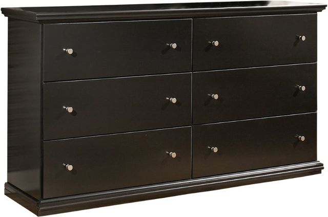 Signature Design by Ashley® Maribel 4-Piece Black King/California King Panel Headboard Bed Set-2