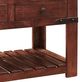 International Furniture Direct Parota Brown Sofa Table-2