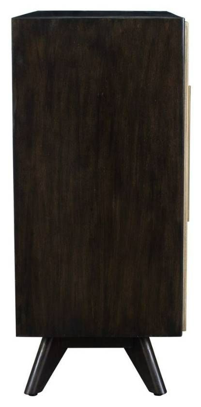 Uttermost® Reina Dark Walnut/Light Wood Cabinet-4