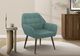 Monarch Specialties Inc. Turquoise 29" Accent Chair with Walnut Wood Legs-1