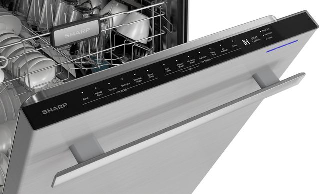 Sharp® 24" Stainless Steel Built In Dishwasher-2