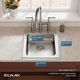 Elkay Lustertone® Classic Lustrous Satin 17" x 22" x 5-1/2" 3-Hole Single Bowl Drop-In ADA Sink-4