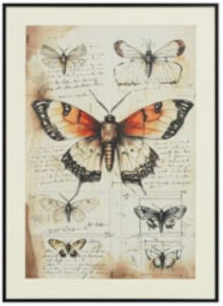 Signature Design by Ashley® Jossletts 3-Piece Black/Ivory/Orange Wall Art Set-3