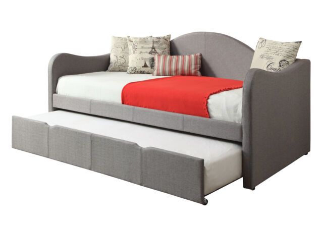 Powell® Upholstered Gray Twin Day Bed-1