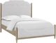 Bernards Citrus Heights White Upholstered Queen Panel Bed-0