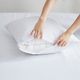 Olliix by Clean Spaces Allergen Barrier White King Mattress and Pillow Protector Set-1