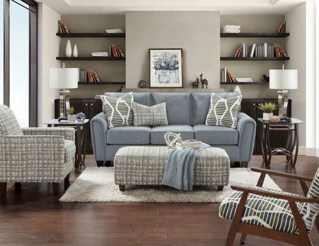 Fusion Furniture Macarena Marine Gray Sofa-1