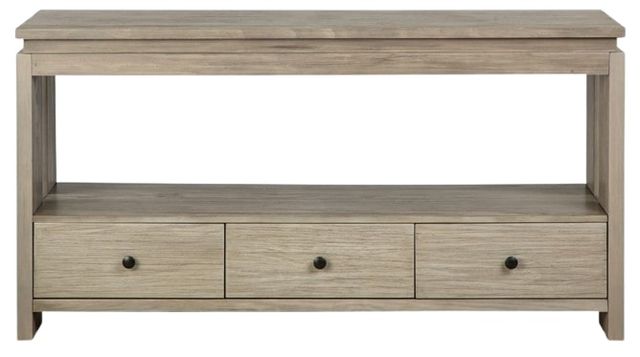 Magnussen Home® Conrad Stone Harbor Gray Rectangular Sofa Table-1