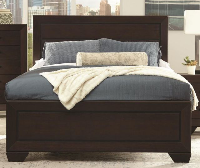 Coaster® Kauffman Dark Cocoa Eastern King Bed-1