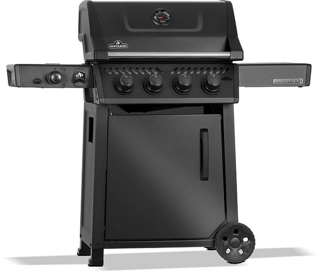 Napoleon Freestyle™ PRO 425 4-Burner Matte Black Freestanding Natural Gas Grill with Infrared Side Burner-1